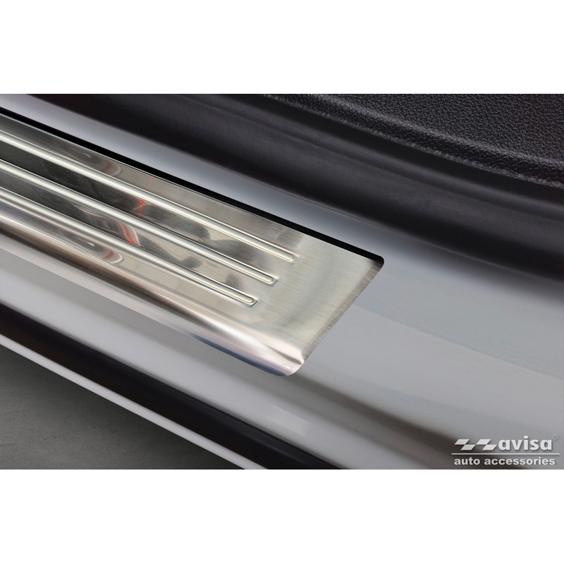 Stainless Steel Door sill protectors  Opel Zafira (C) Tourer 2012-2016 & Facelift 2016-2019 'Lines' - 4-pieces