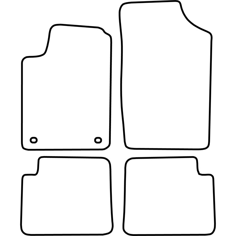 Set velour car mats  Citroen Xsara 1997-2004