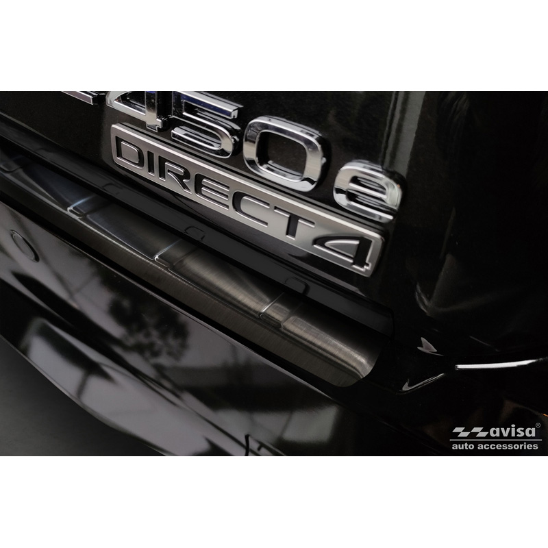 Black Stainless Steel Rear bumper protector  Lexus RZ 2023- 'Ribs'