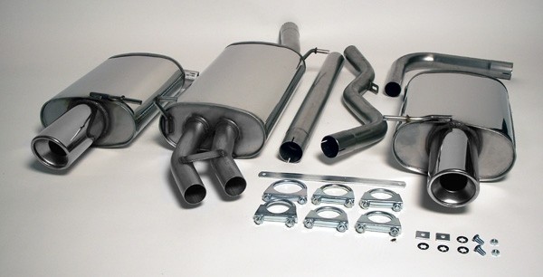 Simons Dual Power Uitlaatsysteem af kat. Audi A4 B6 2001-2004