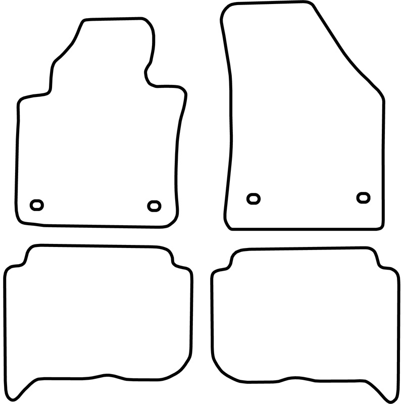 Set car mats  Volkswagen Touran 2003-2007 (5-Persons)