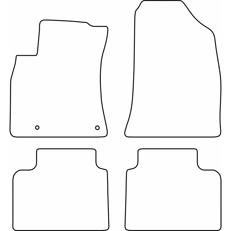 Set velour car mats  Kia K4 Hatchback 2026-
