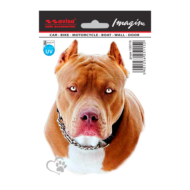 Auto Tattoo Sticker Pit Bull - 11x14,5cm