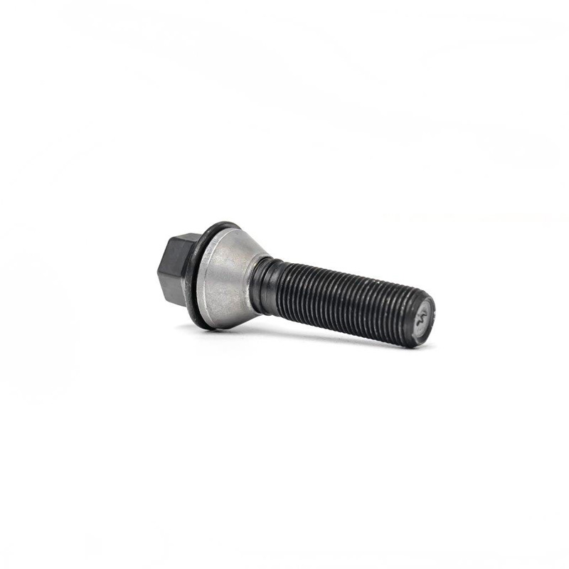 H&R Wheel bolt Taper-Head with movable cone M14x1.50 - Length 48,5mm - Black