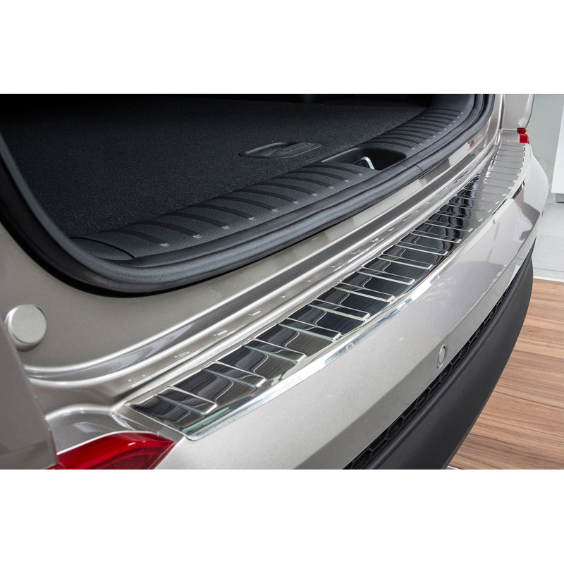 Stainless Steel Rear bumper protector  Hyundai Tucson 2015-2018 'Ribs'