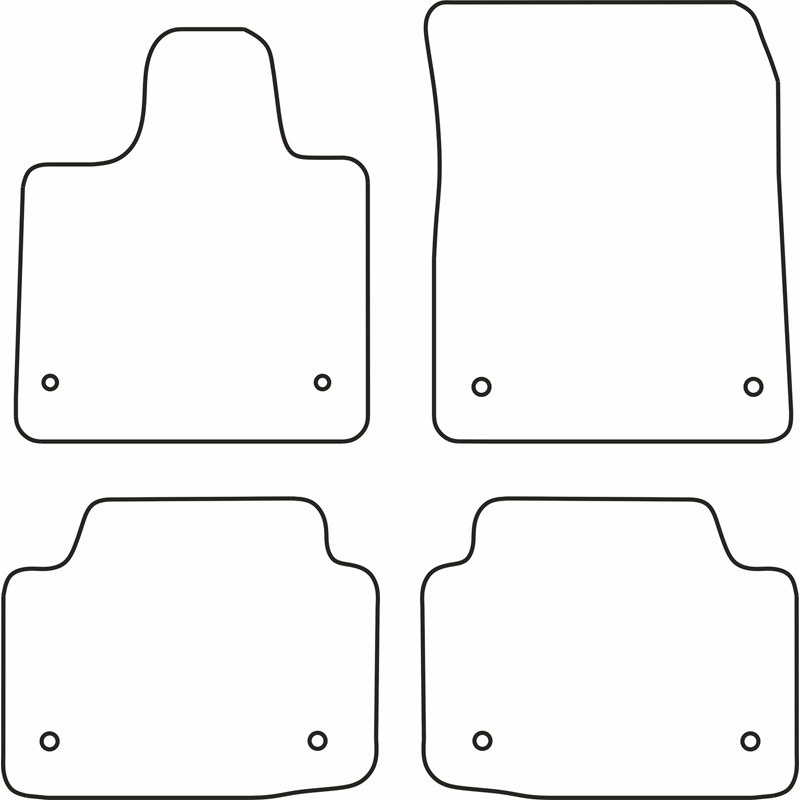 Set velour car mats  Jaguar I-Pace (EV400) 2018-