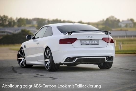 Achterbumperaanzet Audi A5 B8/B81 S-line Rieger Carbon 11-