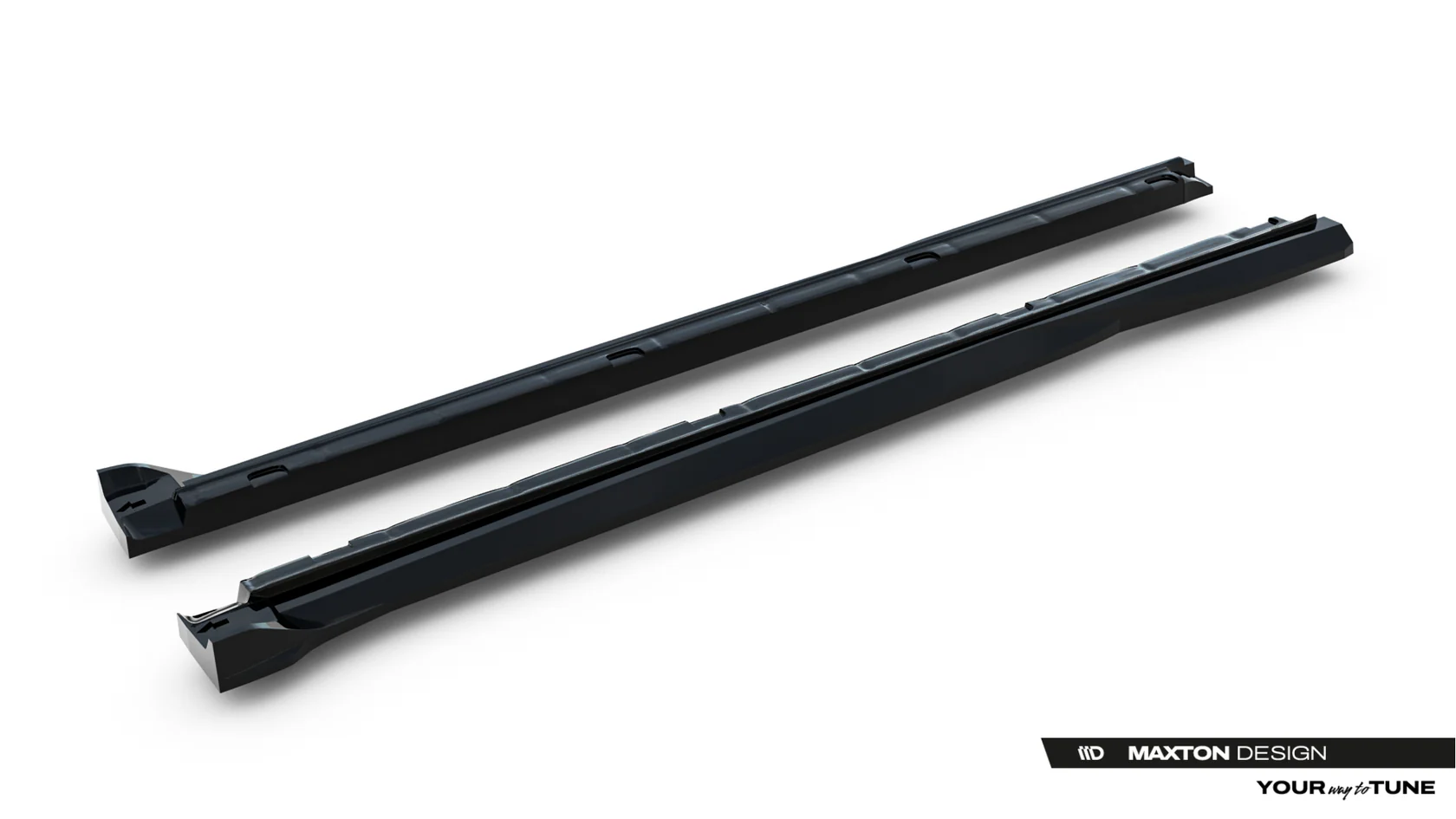 Zijskirts passend voor Volkswagen Tayron R-Line Mk1 Glans Zwart