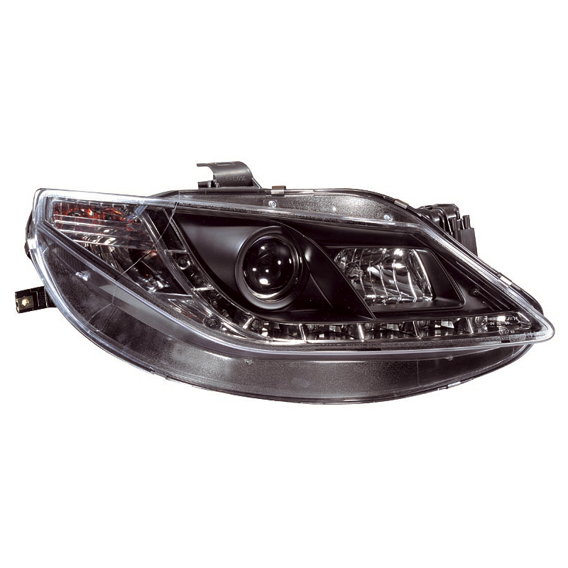 Set Headlights incl. DRL  Seat Ibiza 6J 3/5-doors 2008-2012 - Black