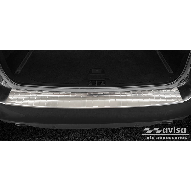 Stainless Steel Rear bumper protector  Volvo V70 Facelift 2013-2016 'Ribs'