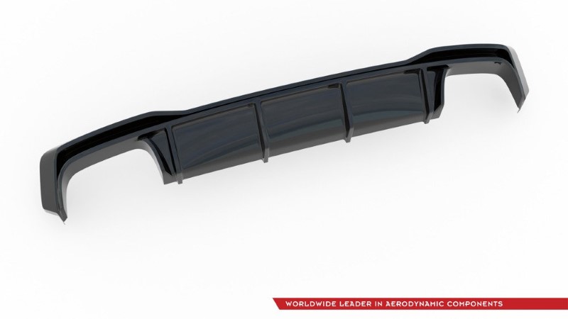 Diffuser passend voor Audi A7 S-Line / S7 C8 Maxton Glans Zwart