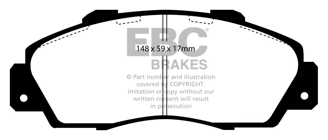 EBC Brakes HONDA Accord Type-R 2.2 (CH) 99-2003 Remblokken voorz