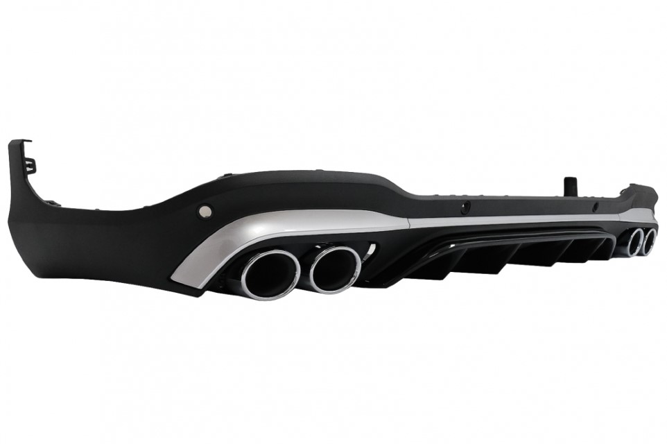 Diffuser passend voor Mercedes GLC X253 (2020-..) Facelift GLC43 incl. Uitlaat Stukken