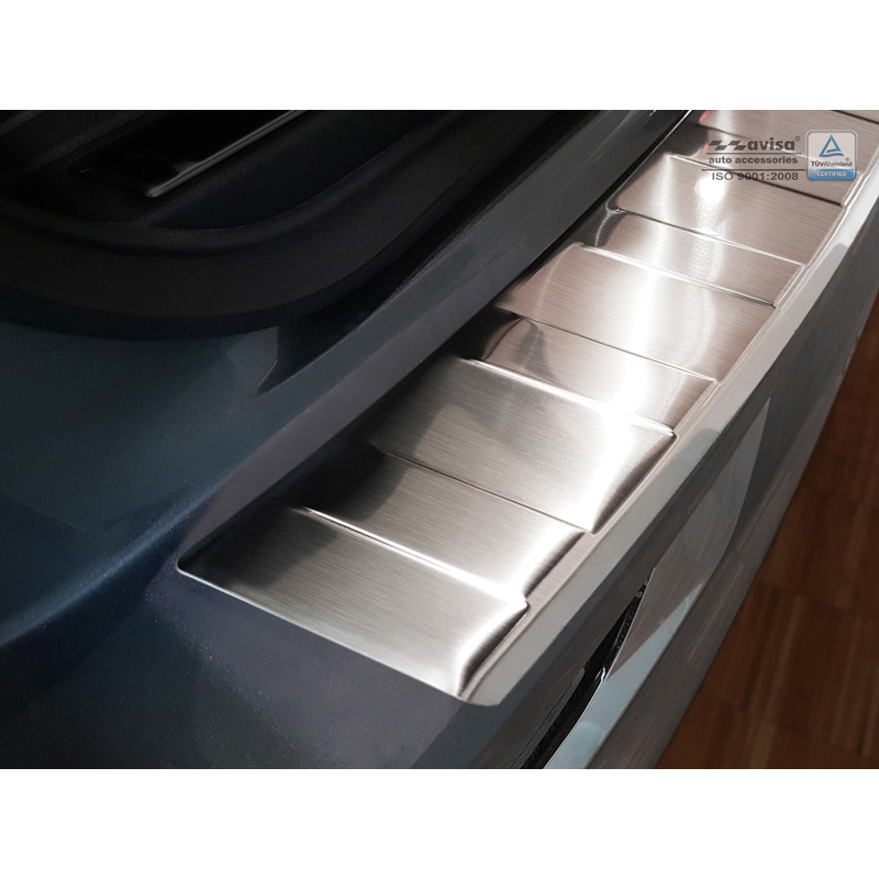 Stainless Steel Rear bumper protector  Volvo XC60 II 2017-2021 & FL 2021- incl. R-Design 'Ribs'