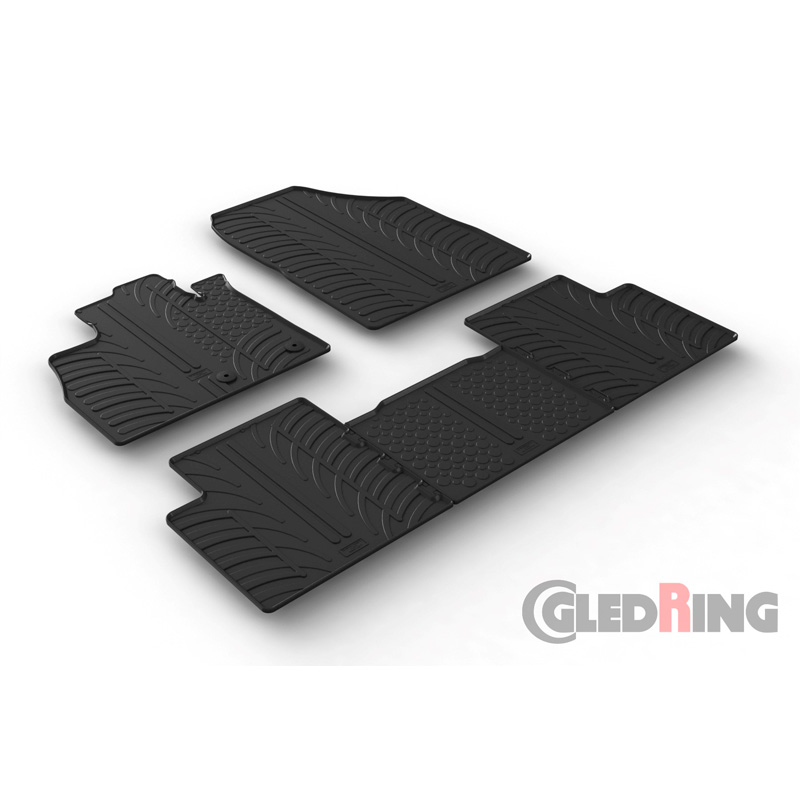 Rubber car mats set  Renault Scenic IV 11/2016- (T profile 5-pieces)