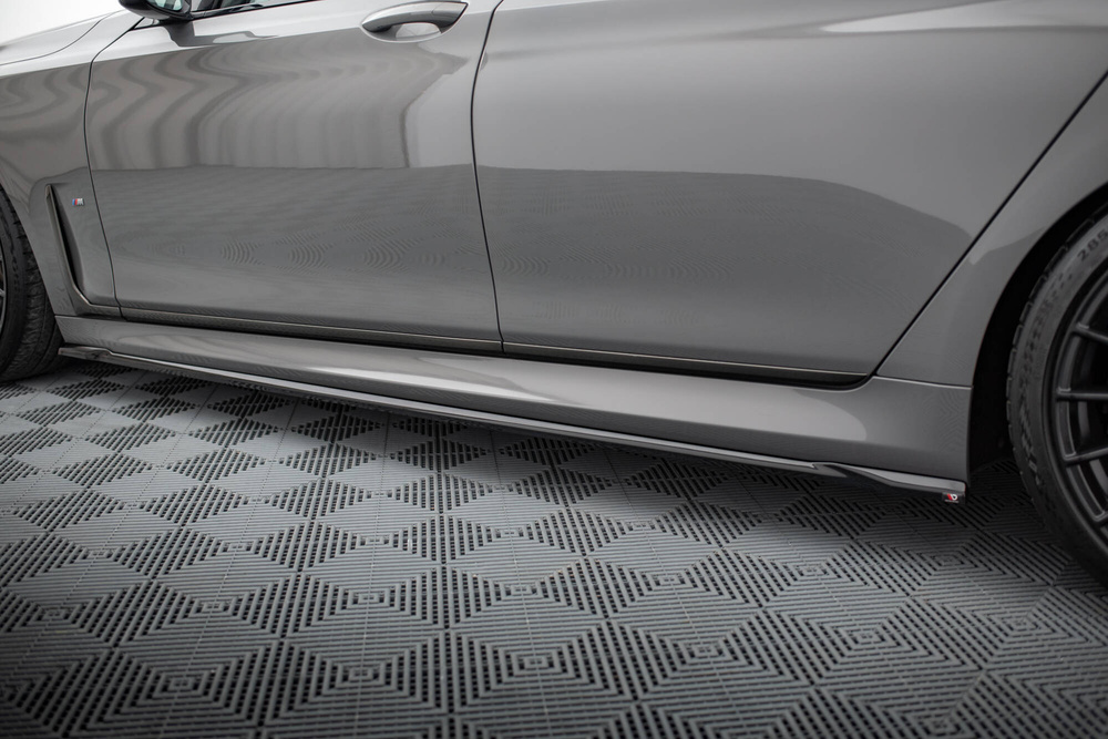 Zijskirts passend voor BMW 7-Serie G11 M-Pakket Glanzend Zwart V2