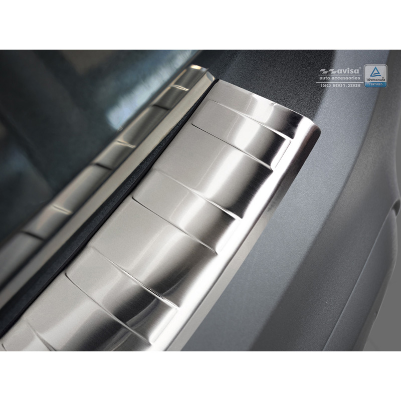 Stainless Steel Rear bumper protector  Opel Crossland 2017-2020 & FL 2020- 'Ribs'