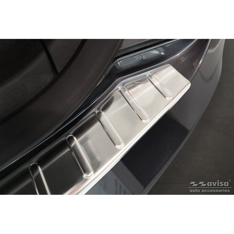 Stainless Steel Rear bumper protector  Tesla Model S 2012- 'Ribs'