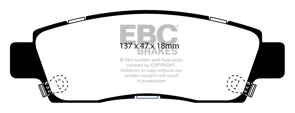 EBC Brakes CHEVROLET Trailblazer 5.3 2001-2005 Remblokken achter