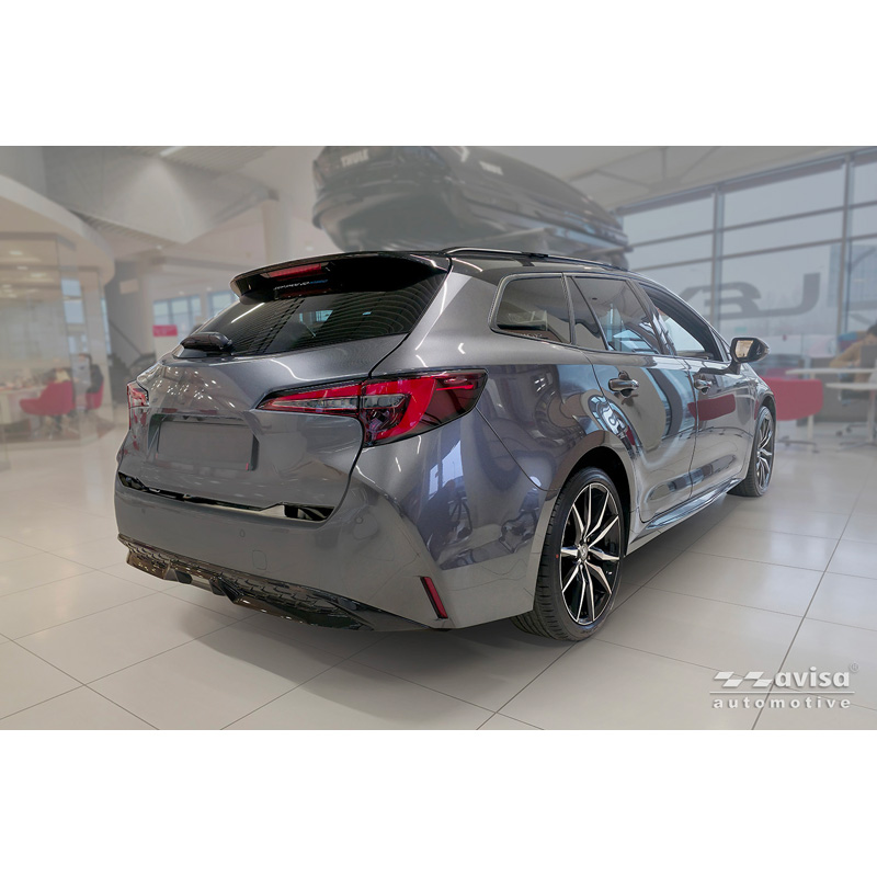 Avisa Black Chrome Stainless Steel Tailgate Trim  Toyota Corolla Touring Sports (E21) 2019-