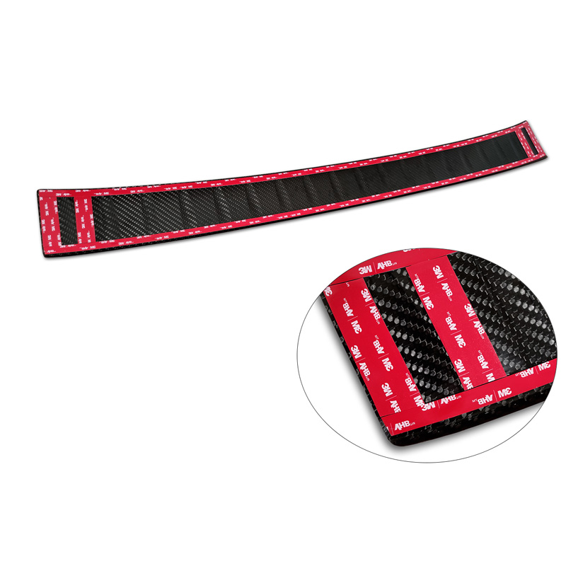 Real 3D Carbon Rear bumper protector  Volkswagen ID.Buzz & ID.Buzz Cargo 2022- 'Ribs'