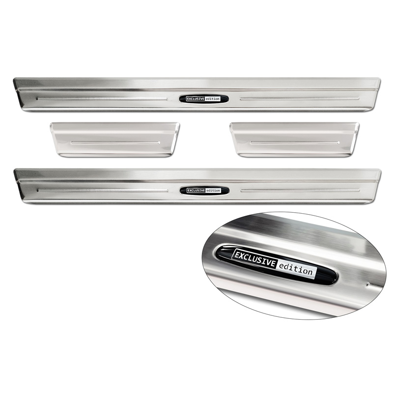 Inox door sill protectors  Volkswagen Taigo 2021- 'Exclusive Edition' - 4-pieces