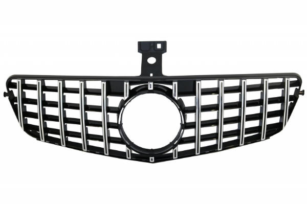 Grill passend voor Mercedes C-klasse W204 S204 GT Look Panamericanan Chroom Zwart
