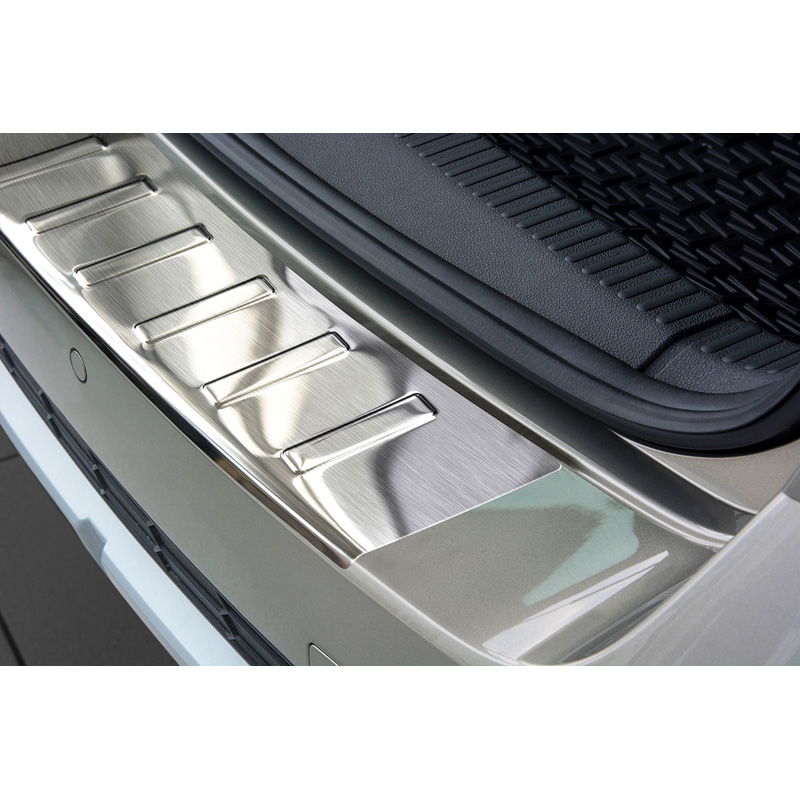 Stainless Steel Rear bumper protector  Skoda Octavia III Scout 2014-2020 'Ribs'