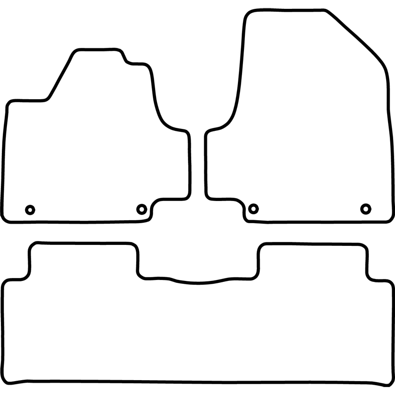 Set car mats  Hyundai Ioniq 5 (NE) 2020- (with fixed center console)