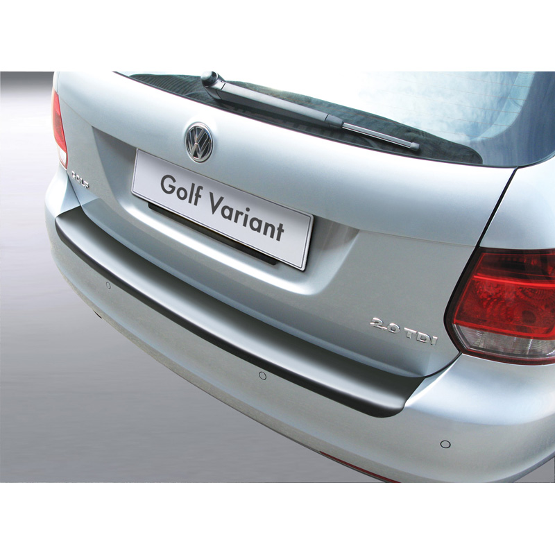 ABS Rear bumper protector  Volkswagen Golf VI Variant 2009-2013 Black