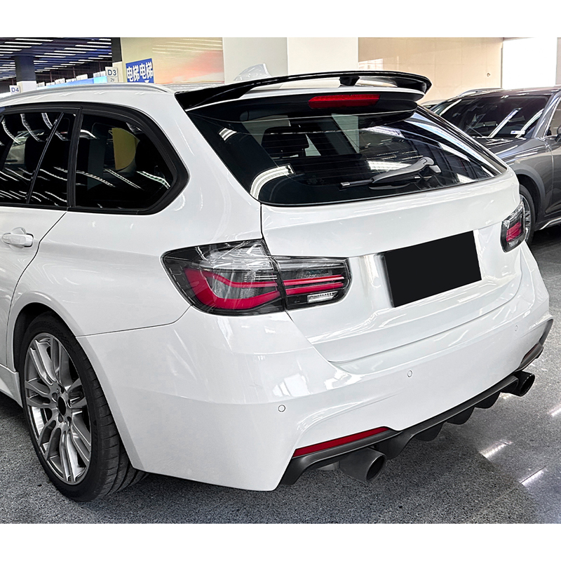 Roof spoiler (Spoiler Cap)  BMW 3-Series F31 Touring 2012-2019 (ABS Glossy Black)