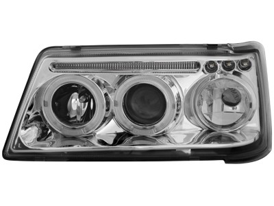 Headlights Peugeot 205 Angel Eyes Chrome