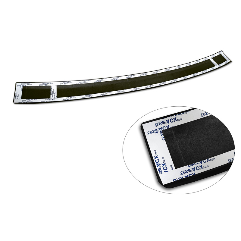 Matt Black Stainless Steel Rear bumper protector  Skoda Octavia Combi (NX5) incl. RS 2020-2024 & FL 2024- 'Ribs'