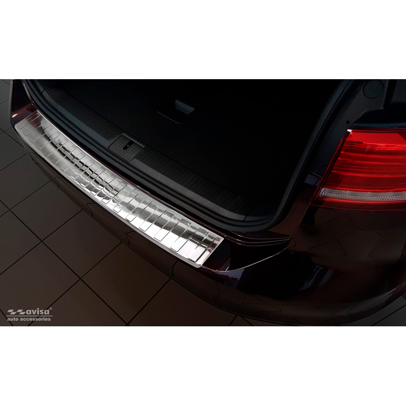 Chrome Stainless Steel Rear bumper protector  Volkswagen Passat 3G Variant 2014-2023 'Ribs'