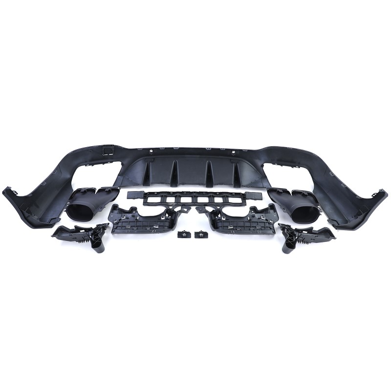 Achterbumper Diffuser passend voor Mercedes GLC X253 (2015-..) AMG Design