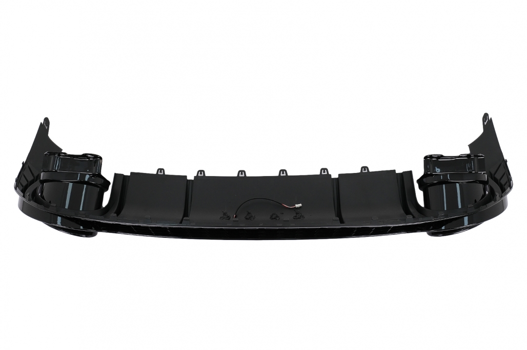 Diffuser passend voor Audi S3 Hatchback 8Y RS-Look Zwart met sierstukken