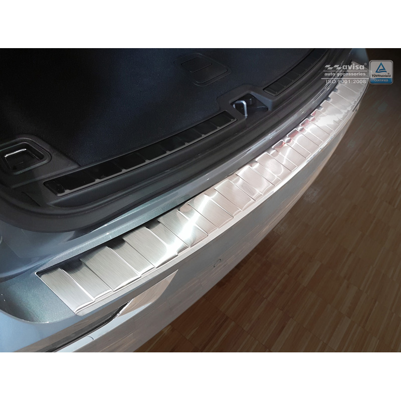 Stainless Steel Rear bumper protector  Volvo XC60 II 2017-2021 & FL 2021- incl. R-Design 'Ribs'