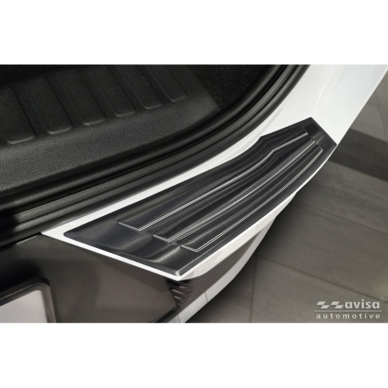 Avisa Black Stainless Steel Rear bumper protector  Ford Explorer EV 2024- 'Ribs'
