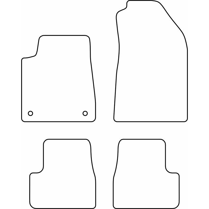 Set velour car mats  Citroën C3 IV Hybrid 2024- excl. e-C3