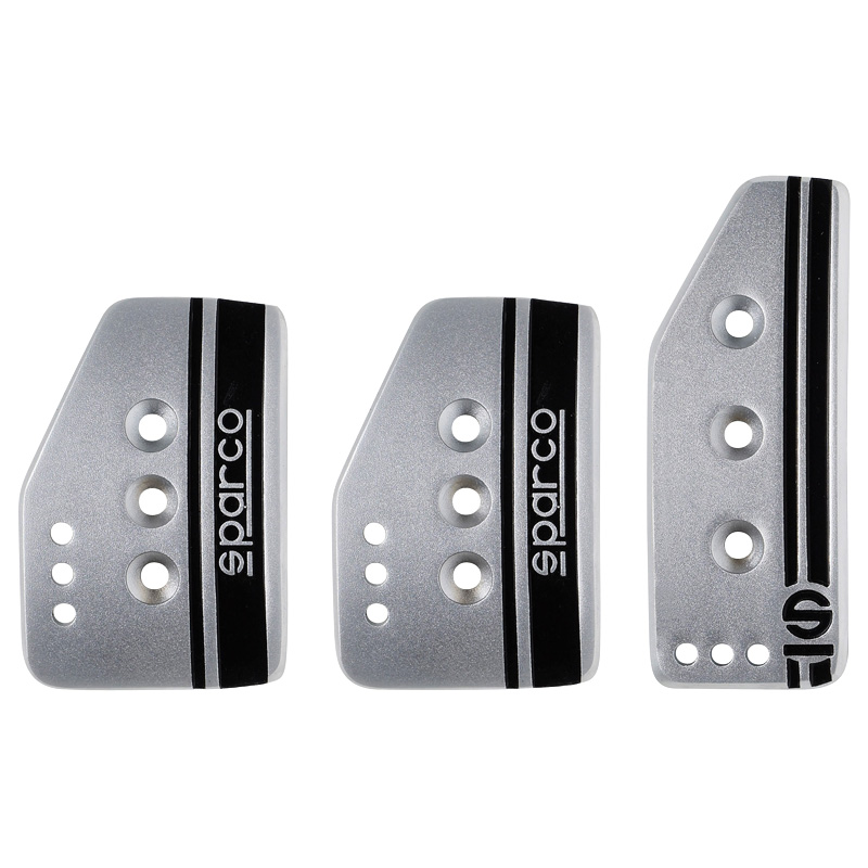 Sparco Pedal Set Settanta - Titanium/Black - Manual