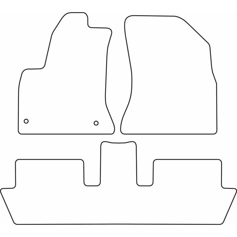 Set velour car mats  Citroen C4 Picasso 2006-2012 (5 persons)