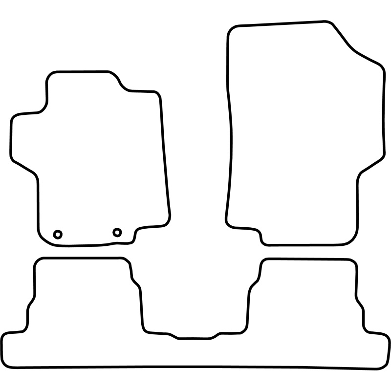 Set car mats  Peugeot 1007 2005-2009