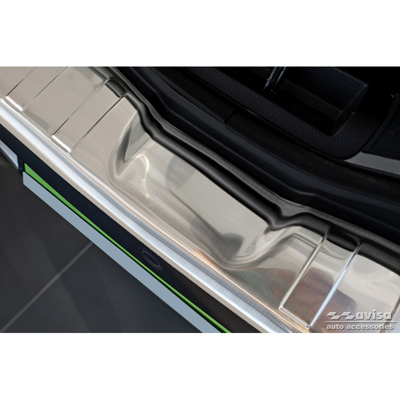 Stainless Steel Rear bumper protector  Dacia Spring 2020- 'Ribs'