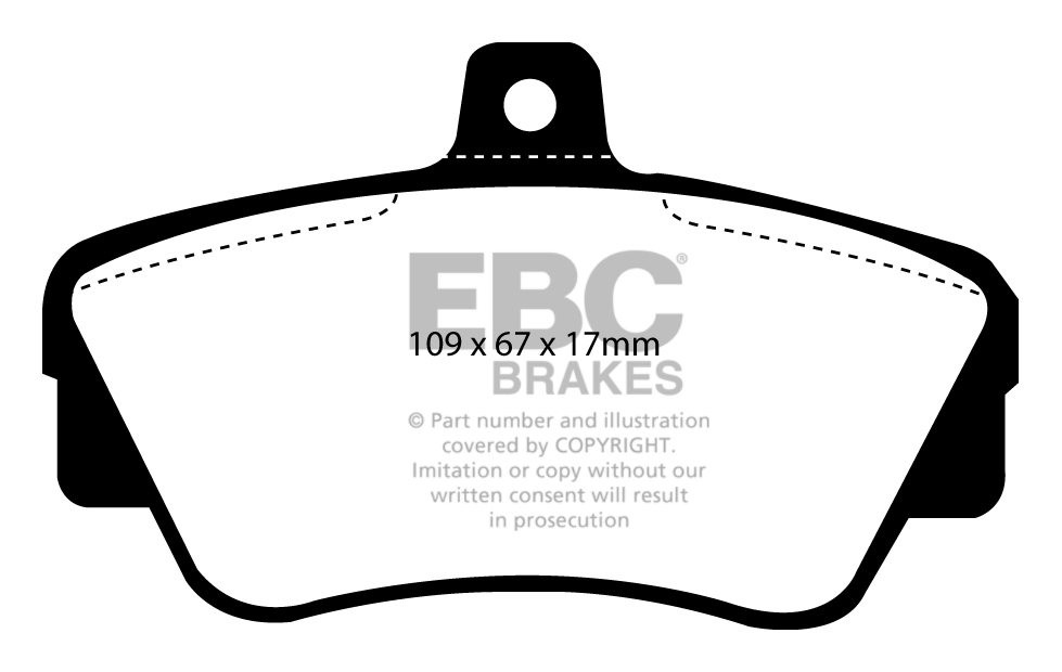 EBC Brakes VOLVO 440 1.6 91-98 Remblokken voorzijde