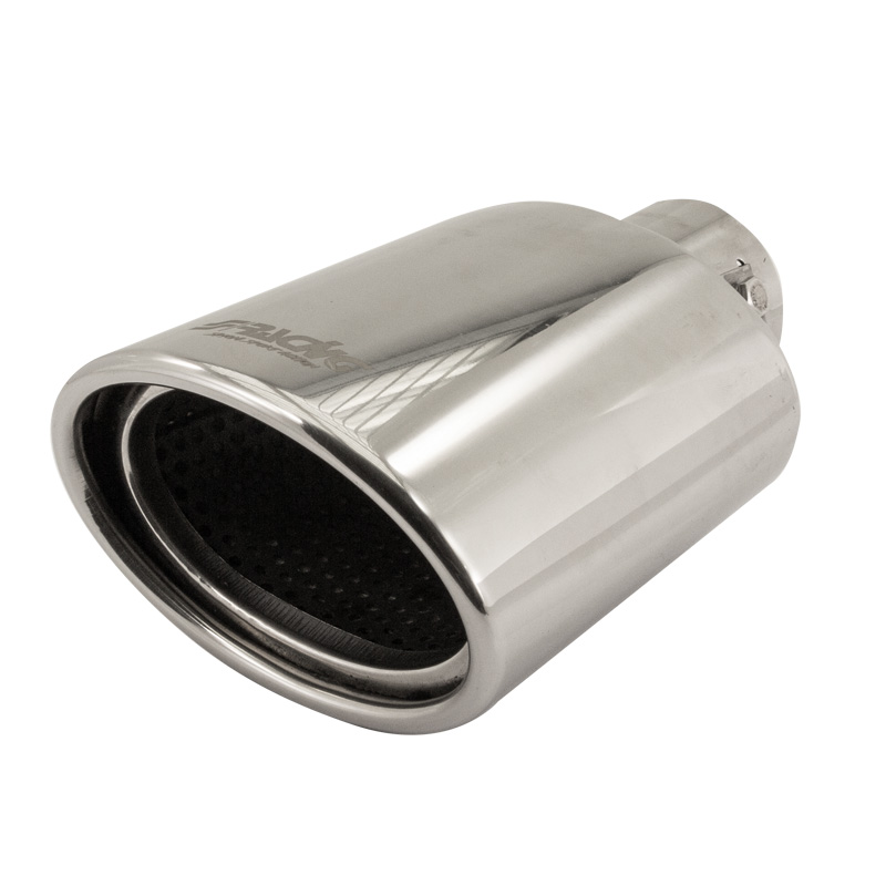 Simoni Racing Exhaust Tip Oval Inox - 119x76xL178mm - Installation ->55mm
