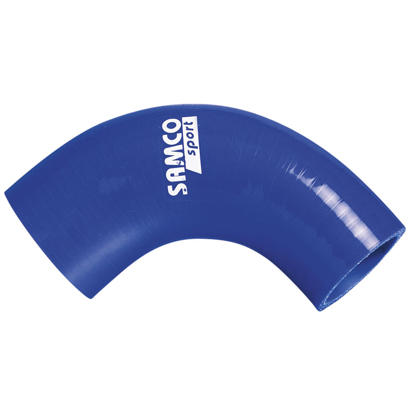 Samco 90 degree elbow reducer black - Length 125mm - Ø70>63mm