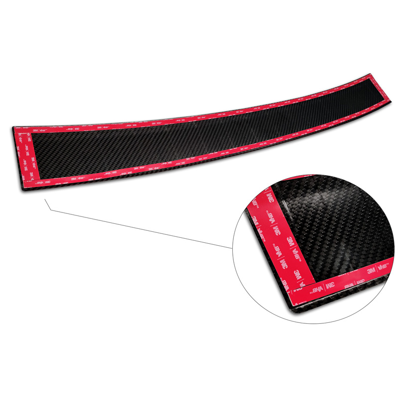 Real 3D Carbon Rear bumper protector  Volvo V70 III Facelift 2013-2016 'Ribs'