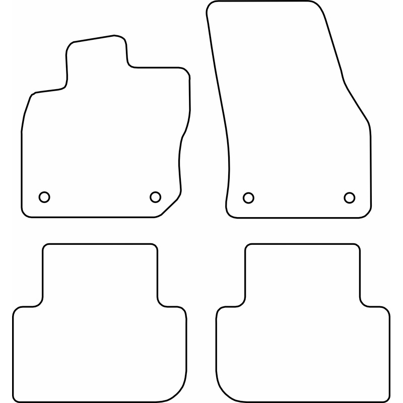 Set car mats  Volkswagen Tiguan III (CT1) 2024- excl. eHybrid