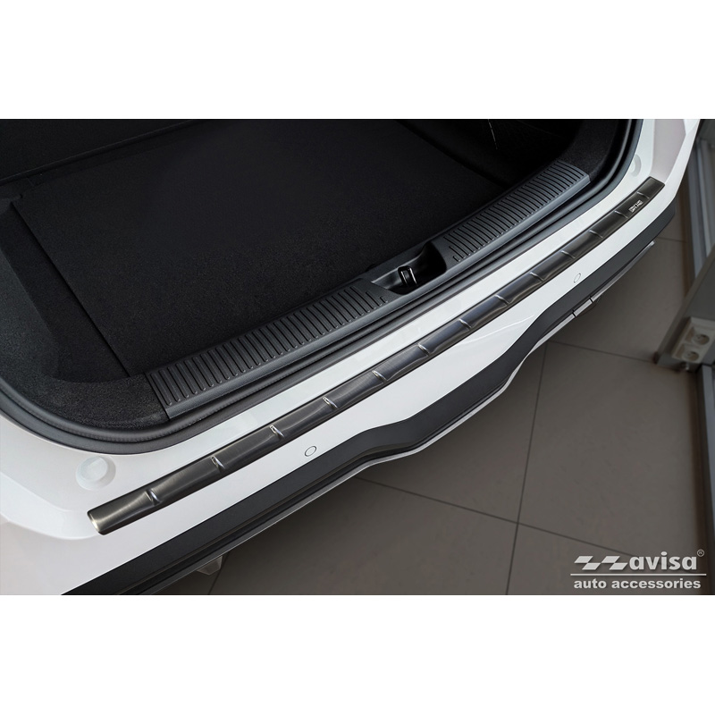 Black Stainless Steel Rear bumper protector  MG 4 (EV) 2022- 'British Flag'