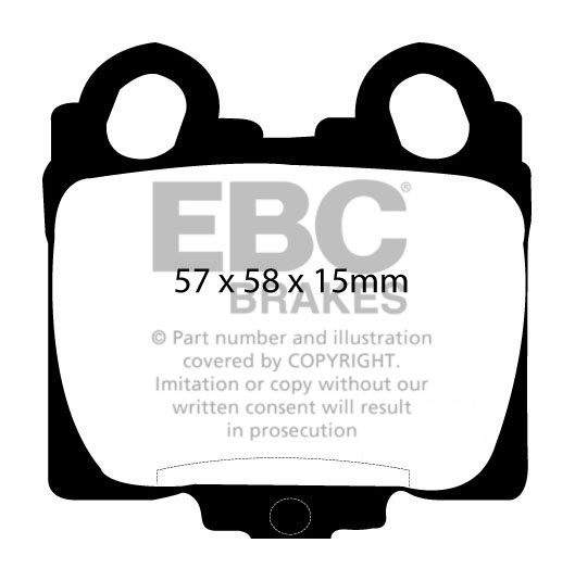EBC Brakes TOYOTA Altezza 2.0 (GXE10) 98-2001 Remblokken achterz